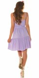 Ramienkové viskózové šaty Lilac