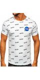 Biele pánske tričko s nápismi NASA Biela