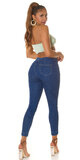 Vreckové džínsy s vysokým pásom Modrá