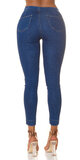 Vreckové džínsy s vysokým pásom Modrá