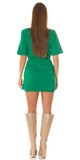 Dámske tričkové krátke šaty Zelená