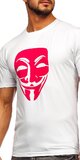 Pánske tričko Anonymous Biela