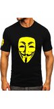 Pánske tričko Anonymous Čierna