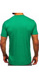 Bavlnené pánske tričko s autom Zelená