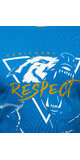 Pánske tričko RESPECT s vlkom Modrá