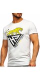 Pánske tričko s tigrom Biela