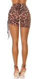 Krátka plážová sukňa Leopard