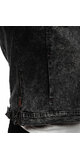 Čierna rifľová pánska bunda Čierna