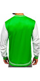 Pánska bejzbalová bunda s patentkami Zelená