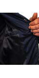 Zateplená pánska prešívaná bunda zimná Tmavomodrá