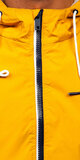 Pánska športová prechodná bunda s kapucňou Žltá