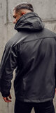 Pánska softshellová bunda s kapucňou Čierna