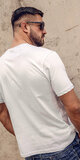 Pánske tričko s krátkymi rukávmi s nápisom Biela