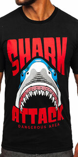 Bavlnené pánske tričko SHARK ATTACK