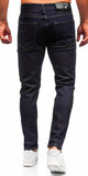 Tmavomodré pánske džínsy Slim Fit Tmavomodrá