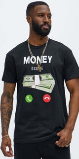 Pánske tričko s potlačou "Money is Calling"