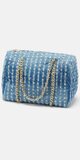 Džínsová duffle kabelka s efektom acid wash