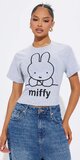 Dámske sivé tričko s potlačou Miffy