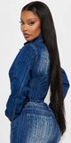 Denim moto bunda s vysokou pružnosťou