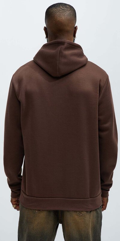 Hnedá pánska mikina s kapucňou Pepek námorník Hnedá