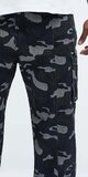 Pánske maskáčové cargo rifle s baggy strihom