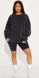 Oversize pohodlný set s biker šortkami