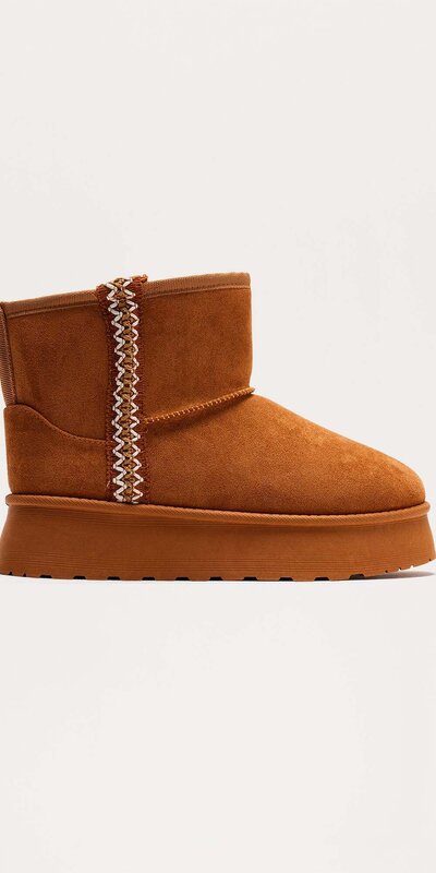 Hnedé zimné členkové čižmy s kožušinkou