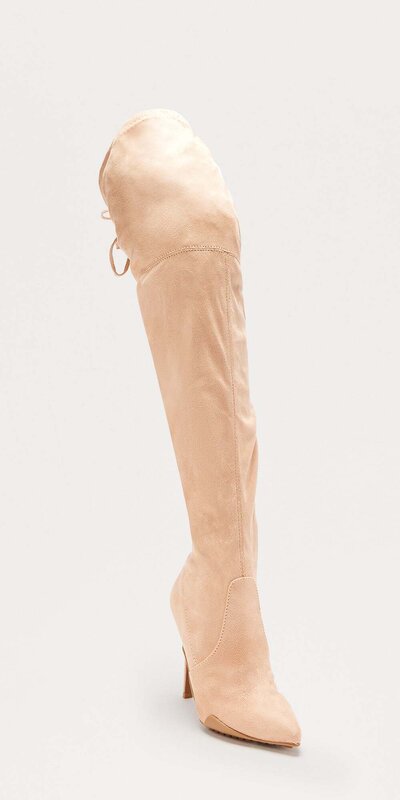 Vysoké čižmy v béžovej farbe Béžová