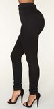 Čierne skinny džínsy Luxe s ultra vysokým pásom
