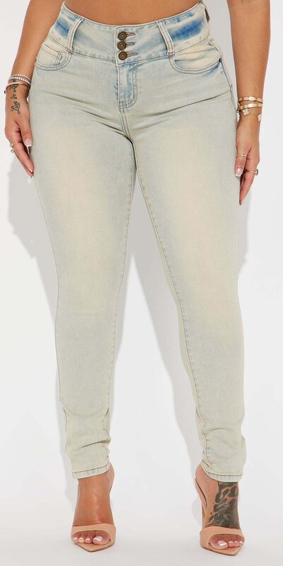 Vintage skinny džínsy s formujúcim efektom