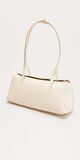 Béžová ramenná kabelka z umelej kože s horným uchom