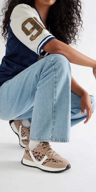 Dámske leopardie tenisky s nízkym strihom Leopard