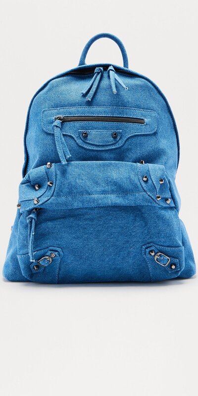 Džínsový batoh Mini v tmavom odtieni