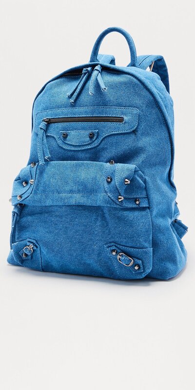 Džínsový batoh Mini v tmavom odtieni