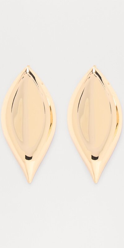 Náušnice Pompei v zlatej farbe