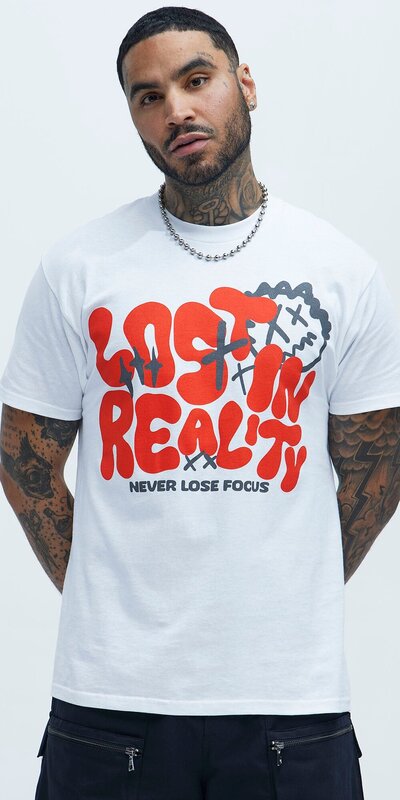 Pánske biele tričko s krátkym rukávom a grafickou potlačou