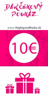 Darčeková poukážka v hodnote 10€