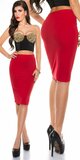 Dámska sukňa KouCla ,,pencil skirt,, Červená