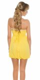 Dámske krátke letné mini šaty Žltá