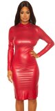 Wetlook mini šaty sexy back Bordová