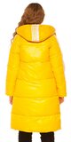 Maxi dlhá zimná bunda Žltá