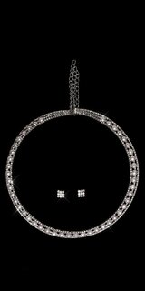 Dámsky náhrdelník s náušnicami Strieborná