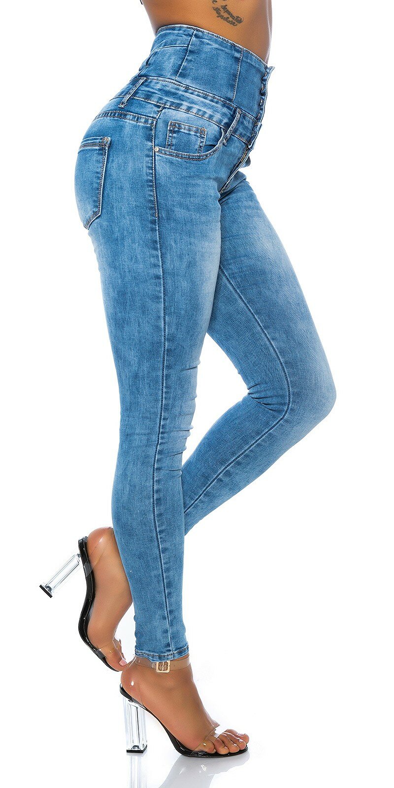 džínsy s veľmi vysokým pásom rfile vysoký sed najlepšiamóda sk