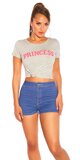 Trendy tričko s nápisom Princess Biela