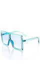 Farebné obdĺžnikové okuliare na leto Modrá