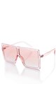 Farebné obdĺžnikové okuliare na leto Ružová