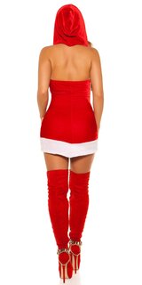 Miss Santa dámske šaty Červená
