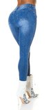 Klasické priliehavé modré džínsy Modrá