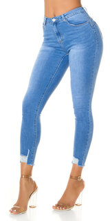 PERFECT FIT džínsy Modrá