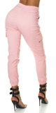 Kapsáčové nohavice s elastickým pásom Ružová